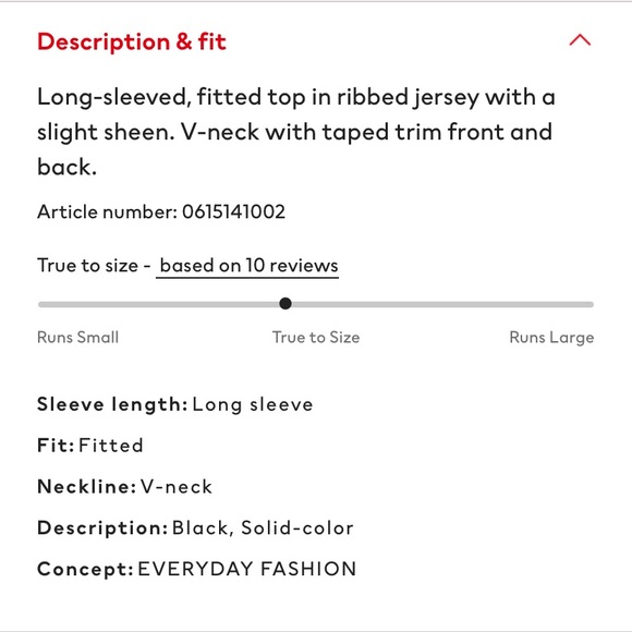 H&M ribbed black v neck with lace shirt - Picture 10 of 10